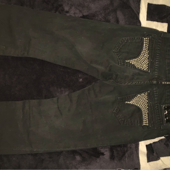black robin jeans with crystals - Picture 1 of 5
